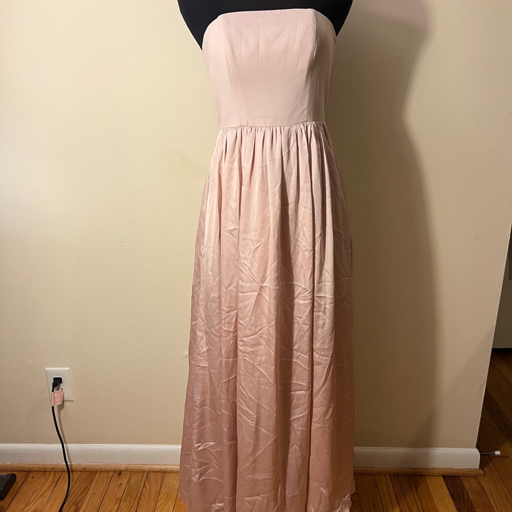 White by Vera Wang Strapless blush Dress
